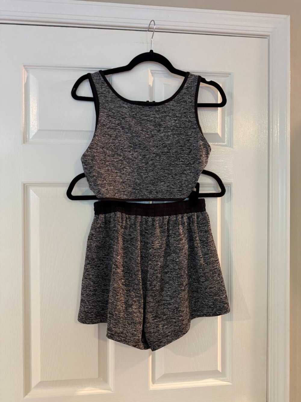 Matching Gray and Black Athleisure Everyday Set - Picture 2 of 2
